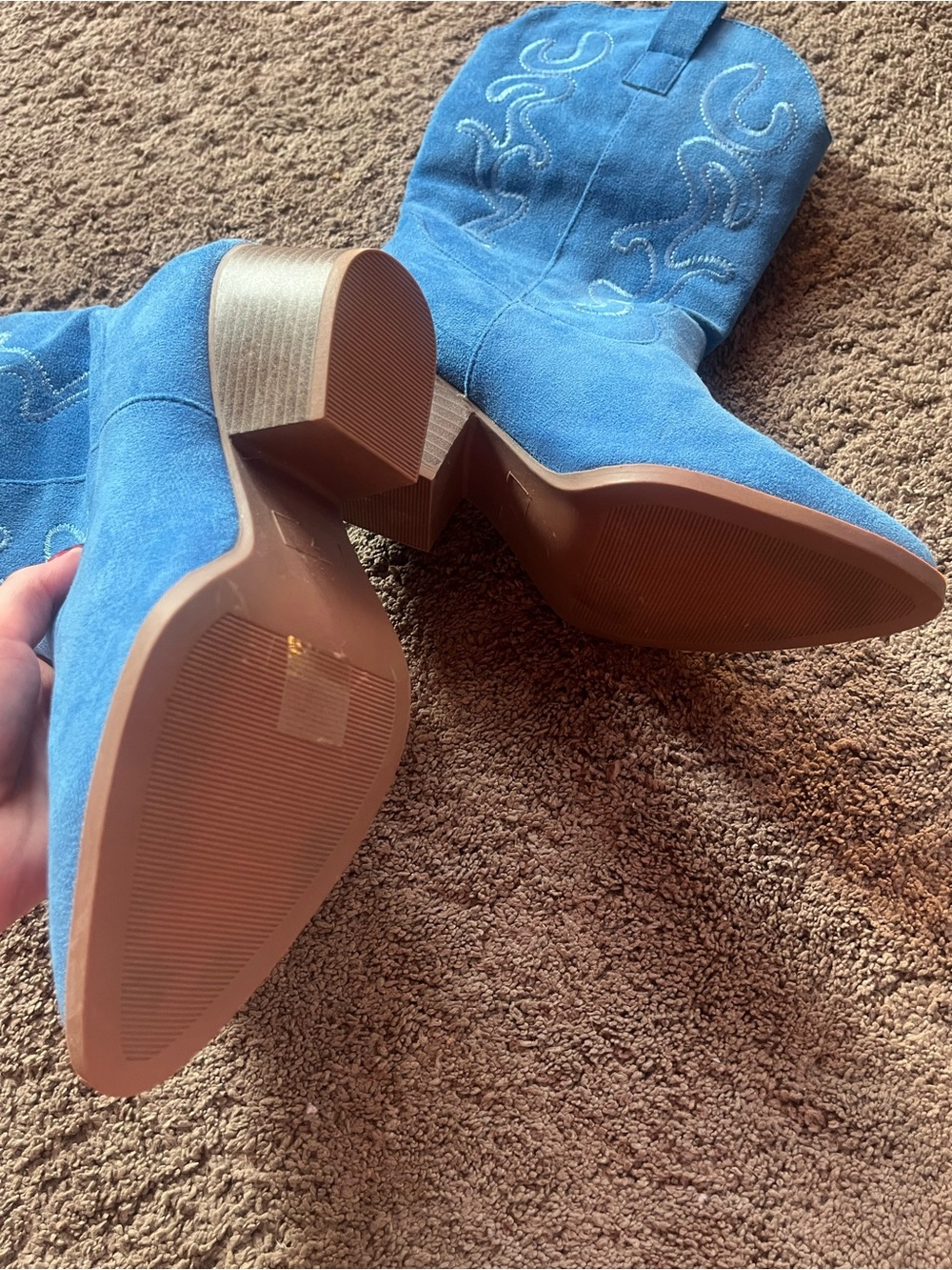 Blue Cowboy Boots - Picture 2 of 3